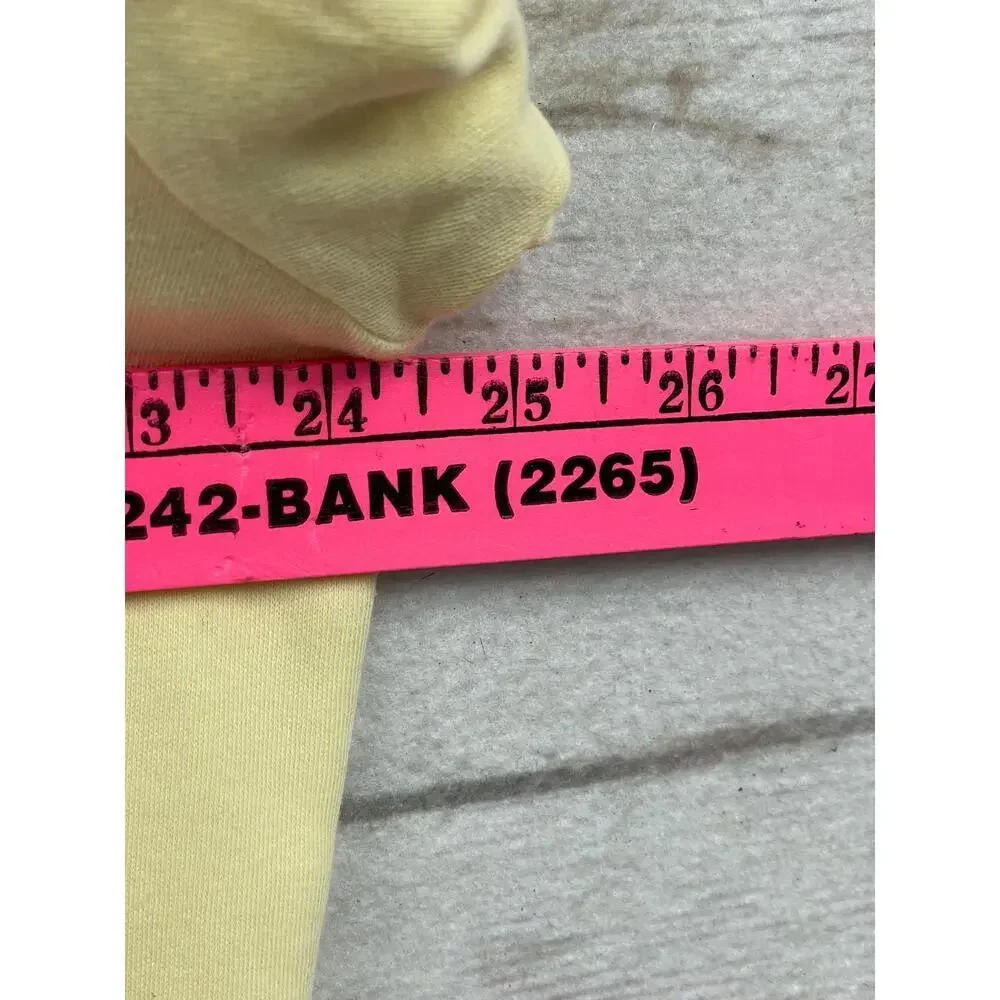 Vng Polo Golf Ralph Lauren Yellow Crest Polo Shirt Short Sleeve Cotton USA Large
